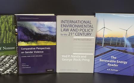 multiple books on table