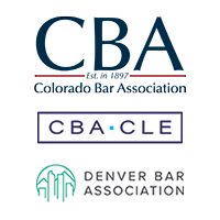 Colorado Bar Association - CBA CLE - Denver Bar Association logos
