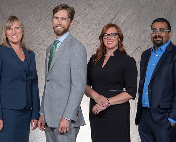 group pictire of 2018 new Denver Law faculty members