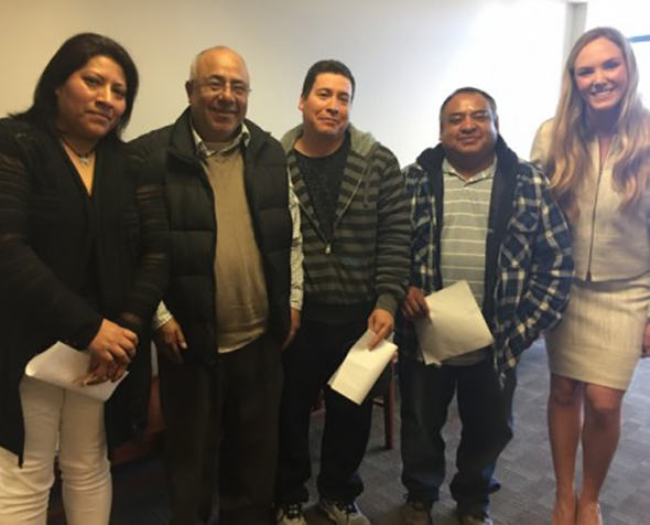 Denver Law student with wage theft clients