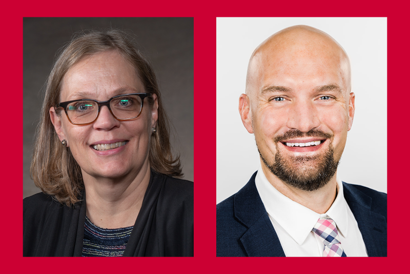 Professors Diane Kraft and Christopher Engle-Newman
